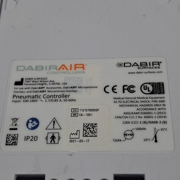 Dabir Surfaces CA-1001 Pneumatic Controller