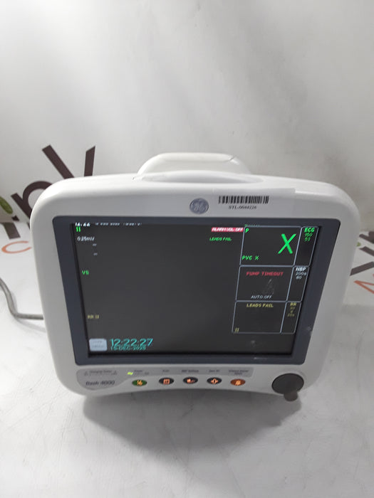 GE Healthcare Dash 4000 - Masimo SpO2 Patient Monitor