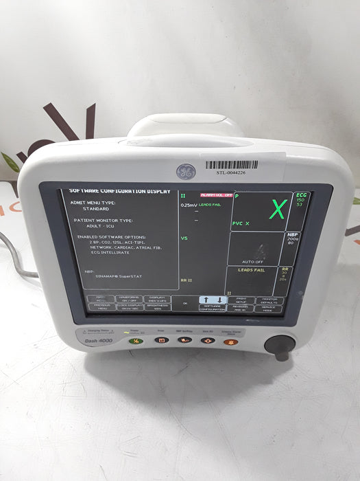 GE Healthcare Dash 4000 - Masimo SpO2 Patient Monitor