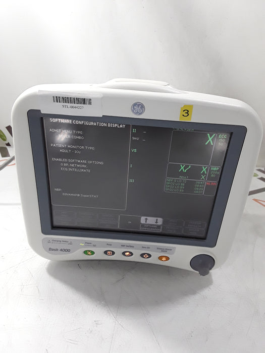GE Healthcare Dash 4000 - Masimo SpO2 Patient Monitor