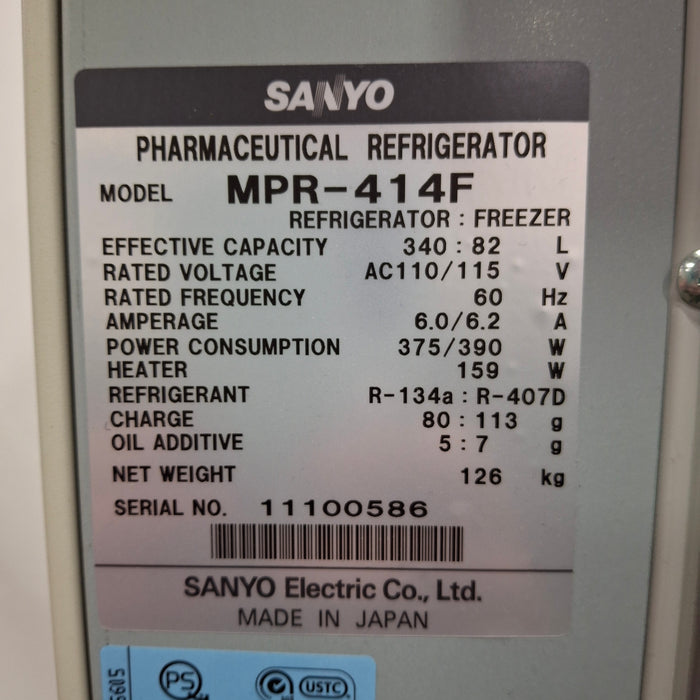 Sanyo MPR-414F Pharmaceutical Refrigerator