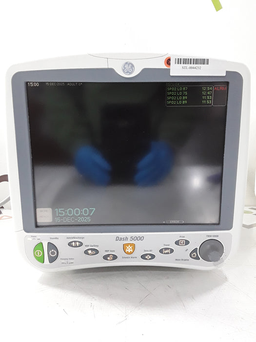 GE Healthcare Dash 5000 - GE/Nellcor SpO2 Patient Monitor