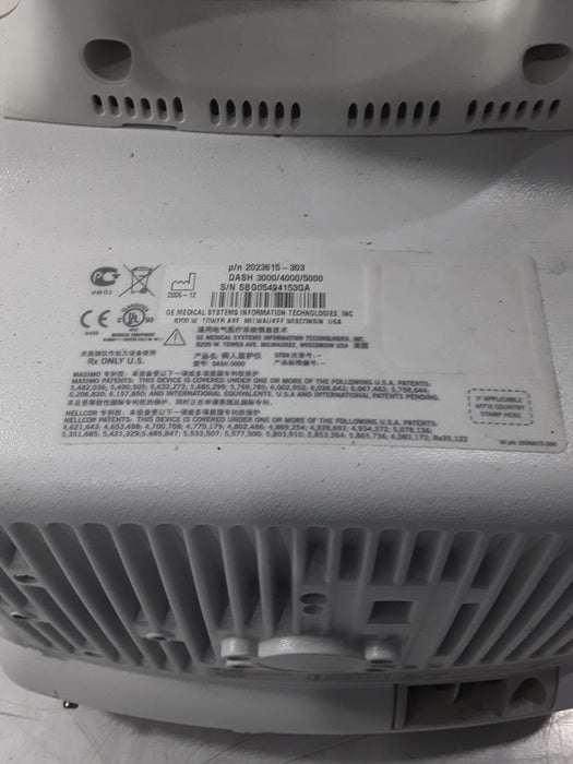 GE Healthcare Dash 5000 - GE/Nellcor SpO2 Patient Monitor