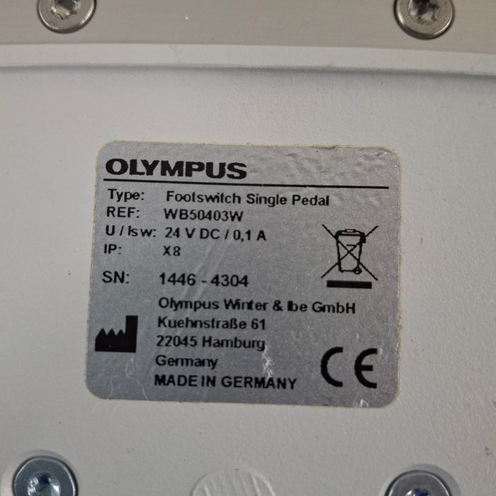 Olympus WB50403W Single Pedal Footswitch