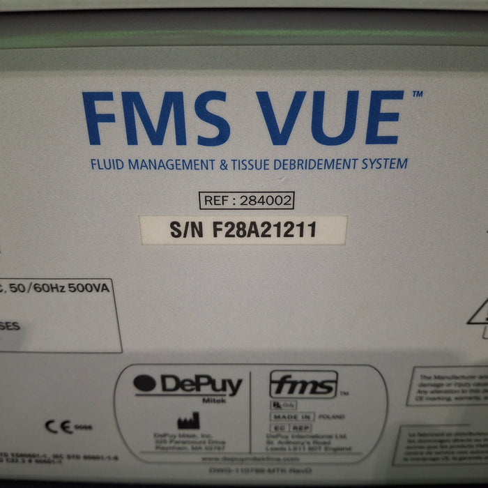 DePuy 284002 FMS Vue Fluid Management and Tissue Debridement System