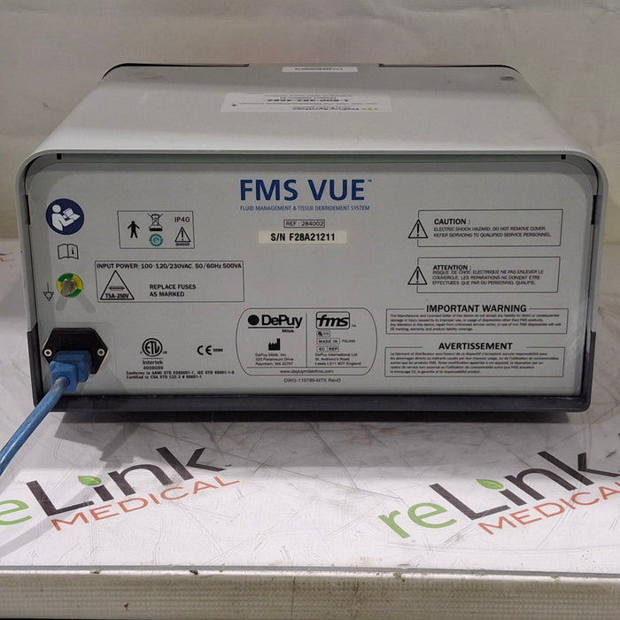 DePuy 284002 FMS Vue Fluid Management and Tissue Debridement System