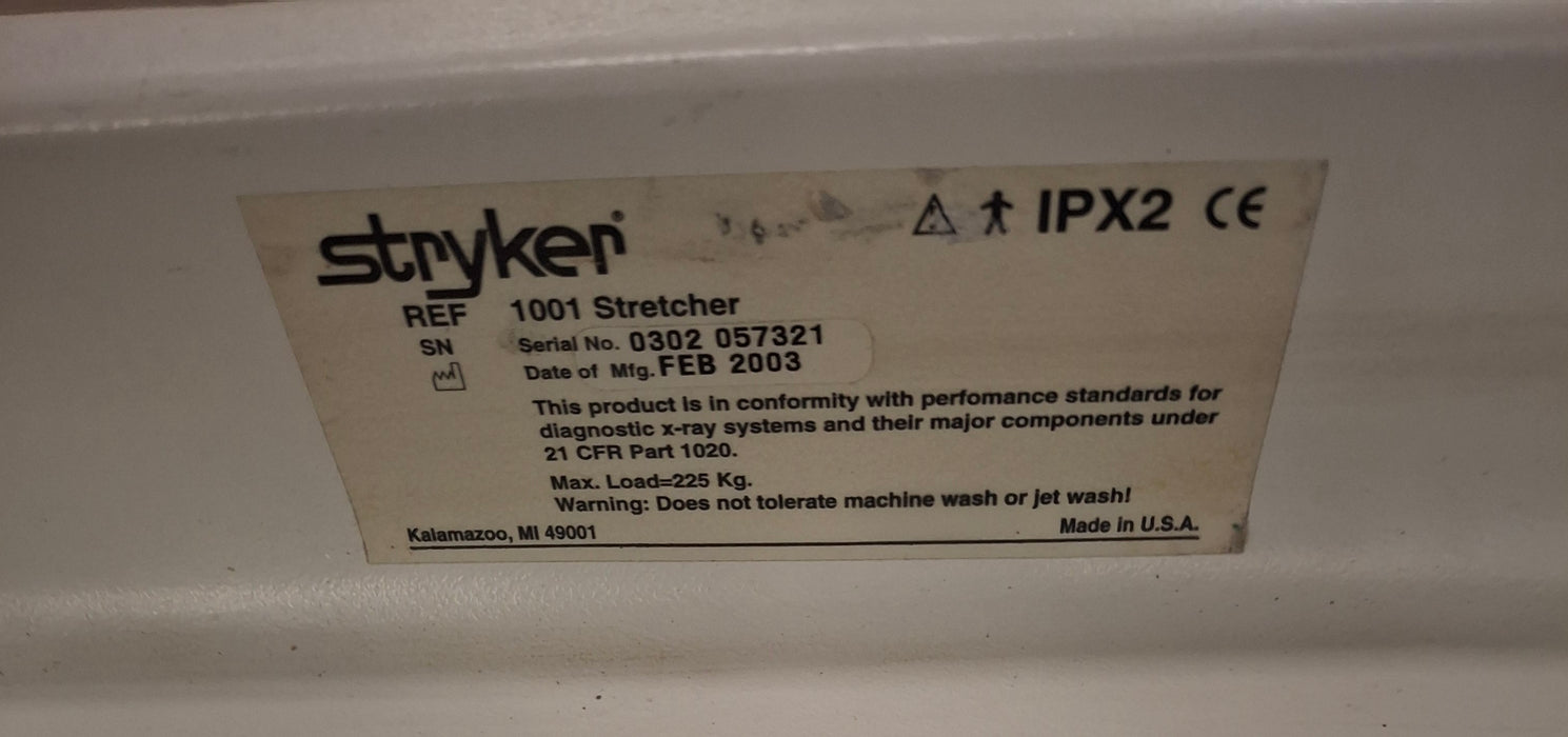 Stryker 1001 ED/PACU Stretcher