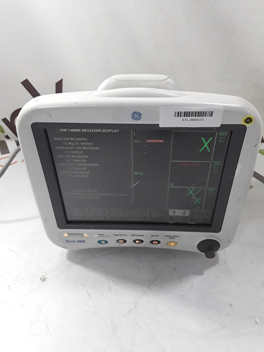 GE Healthcare Dash 4000 - GE/Nellcor SpO2 Patient Monitor