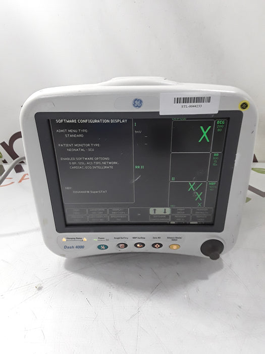 GE Healthcare Dash 4000 - GE/Nellcor SpO2 Patient Monitor