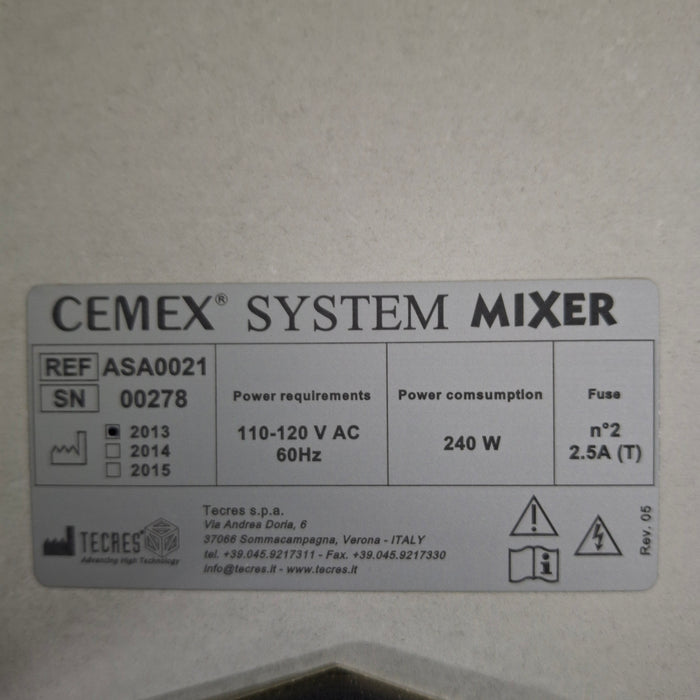 Tecres s.p.a ASA0021 Cemex System Mixer