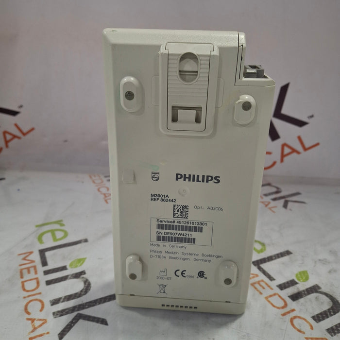 Philips M3001A-A03C06 Masimo SpO2, NIBP, ECG, Temp, IBP MMS Module