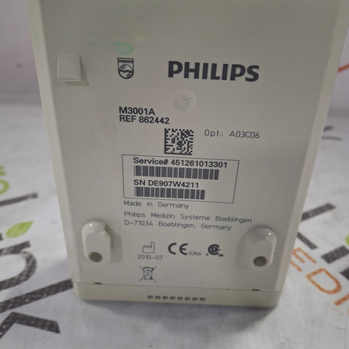 Philips M3001A-A03C06 Masimo SpO2, NIBP, ECG, Temp, IBP MMS Module