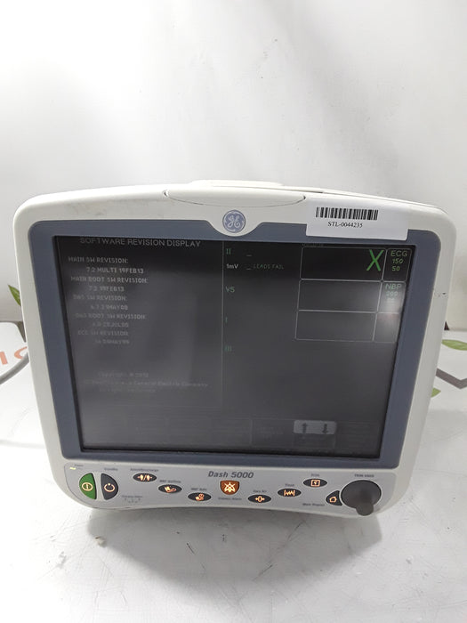 GE Healthcare Dash 5000 - GE/Nellcor SpO2 Patient Monitor