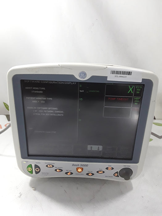 GE Healthcare Dash 5000 - GE/Nellcor SpO2 Patient Monitor