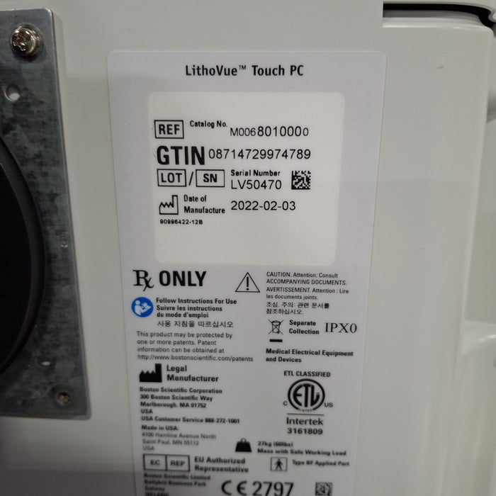 Boston Scientific Lithovue Touch PC Monitor