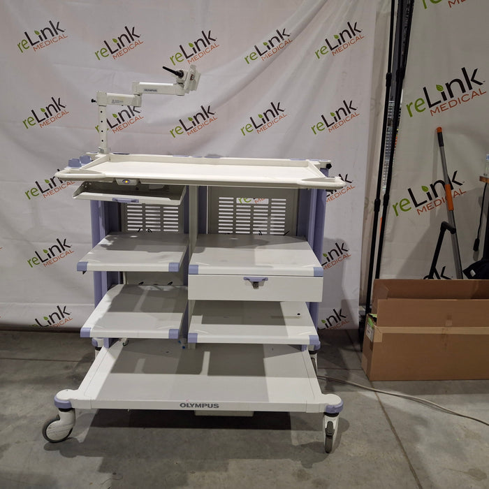 Olympus WM-DP1 Mobile Endoscopy Workstation Cart