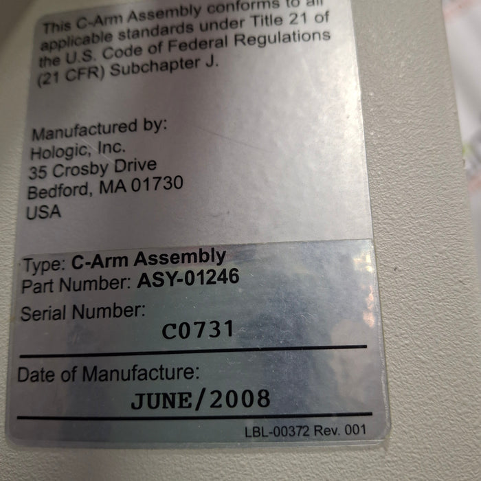 Hologic, Inc. InSight Fluoroscan C-Arm