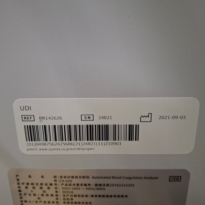 Sysmex CA-620 CA-600 series Automated Blood Coagulation Analyzer