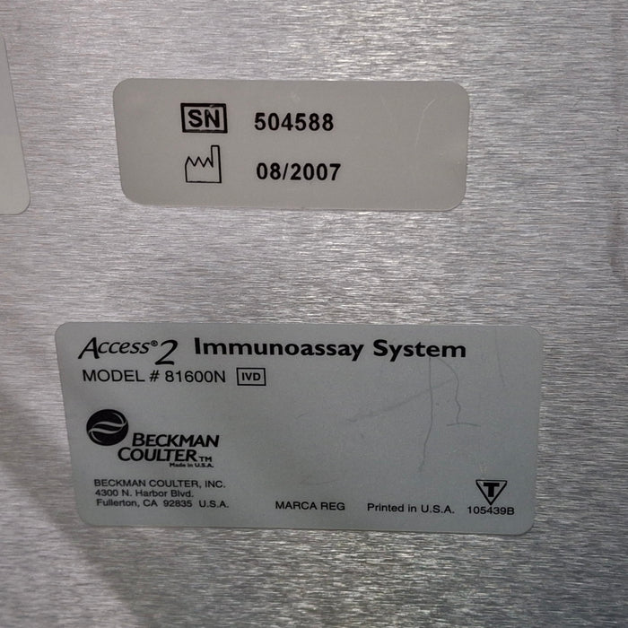 Beckman Coulter Access 2 Immunoassay Analyzer