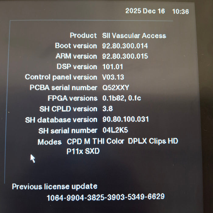 Sonosite SII Ultrasound