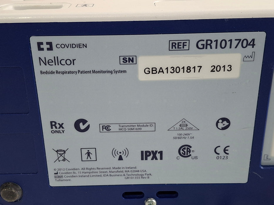 Covidien GR101704 Bedside Respiratory Patient Monitoring System