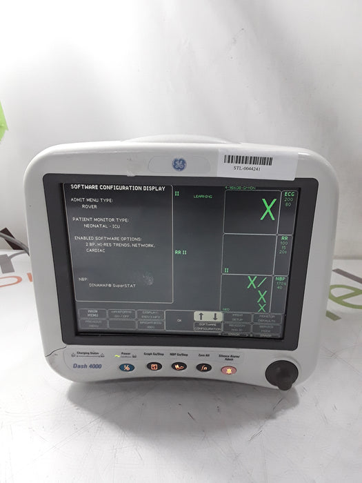 GE Healthcare Dash 4000 - GE/Nellcor SpO2 Patient Monitor