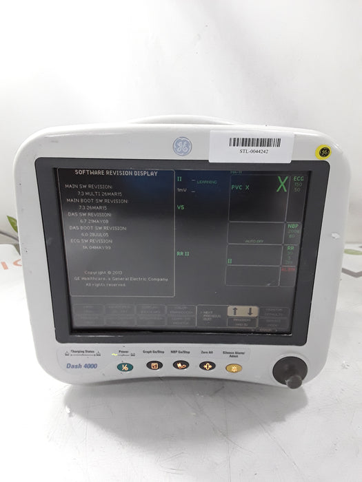GE Healthcare Dash 4000 - GE/Nellcor SpO2 Patient Monitor
