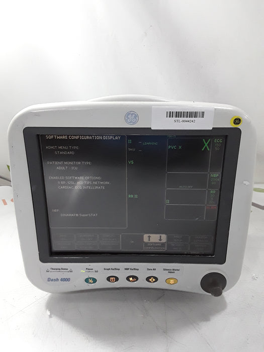 GE Healthcare Dash 4000 - GE/Nellcor SpO2 Patient Monitor