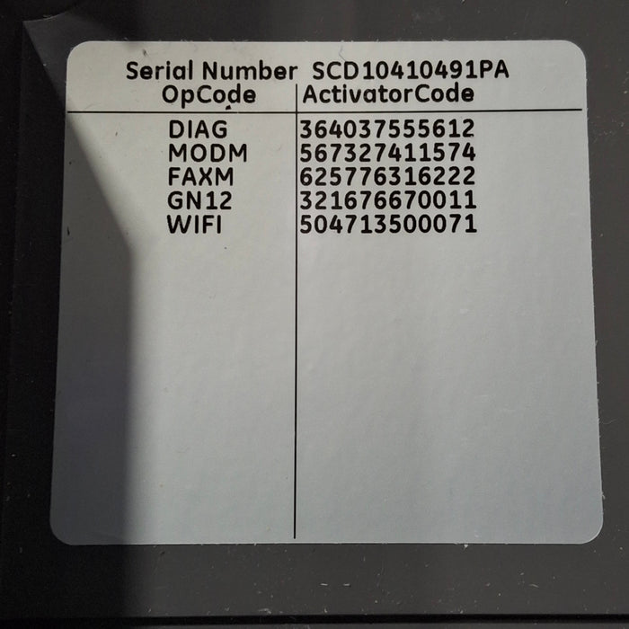 GE Healthcare MAC 5500 ECG without CAM Module