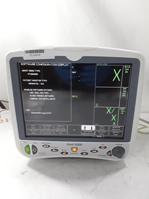 GE Healthcare Dash 5000 - GE/Nellcor SpO2 Patient Monitor