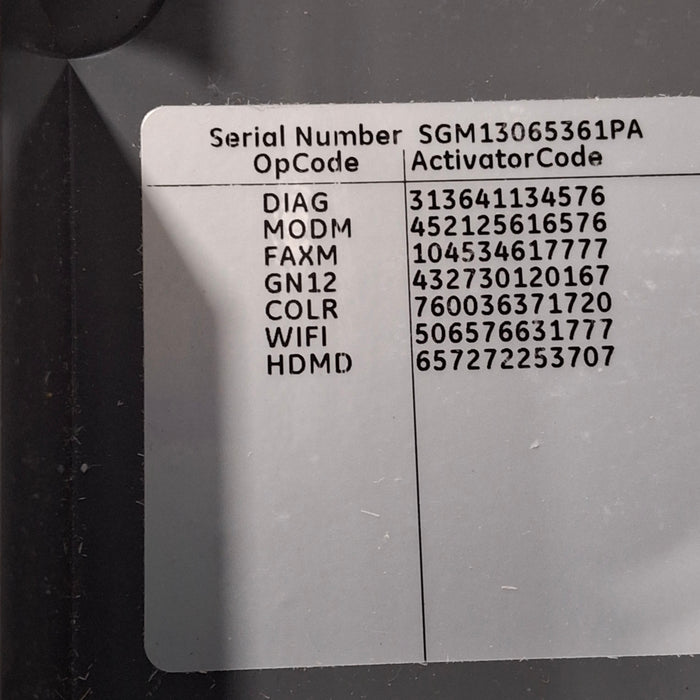 GE Healthcare MAC 5500 HD ECG without CAM Module