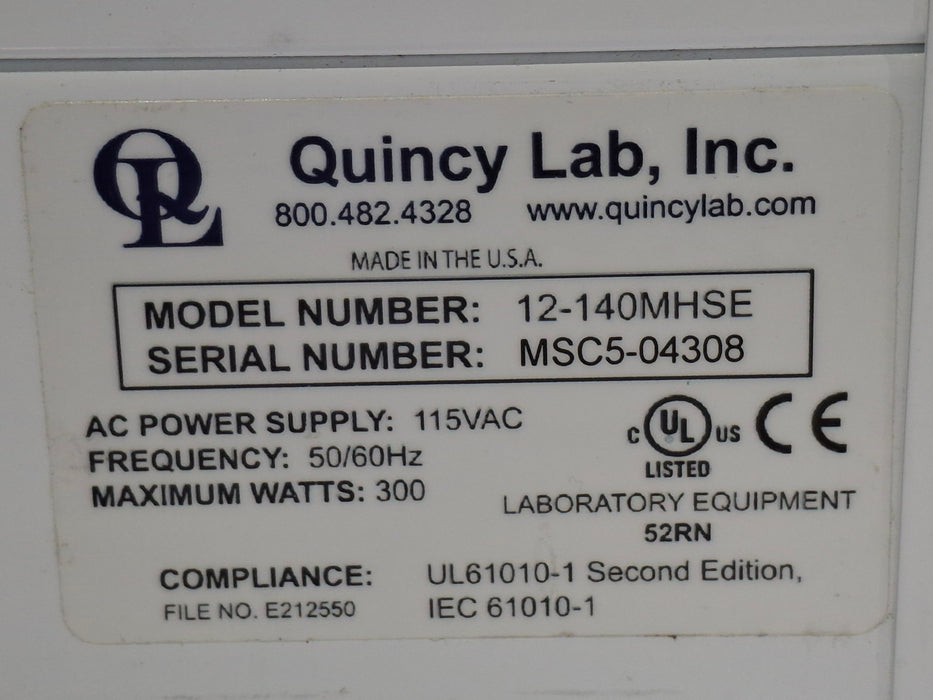 Quincy Labs Medline 12-140MHSE Intelligent Warmer