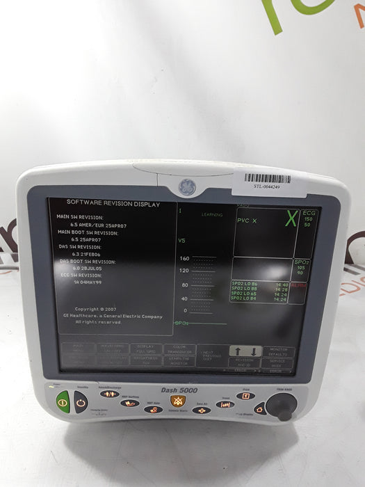 GE Healthcare Dash 5000 - GE/Nellcor SpO2 Patient Monitor