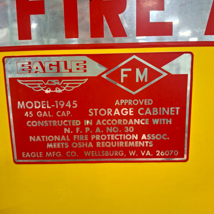 Justrite Manufacturing Company LLC Eagle 1945 Flammable Liquid Cabinet