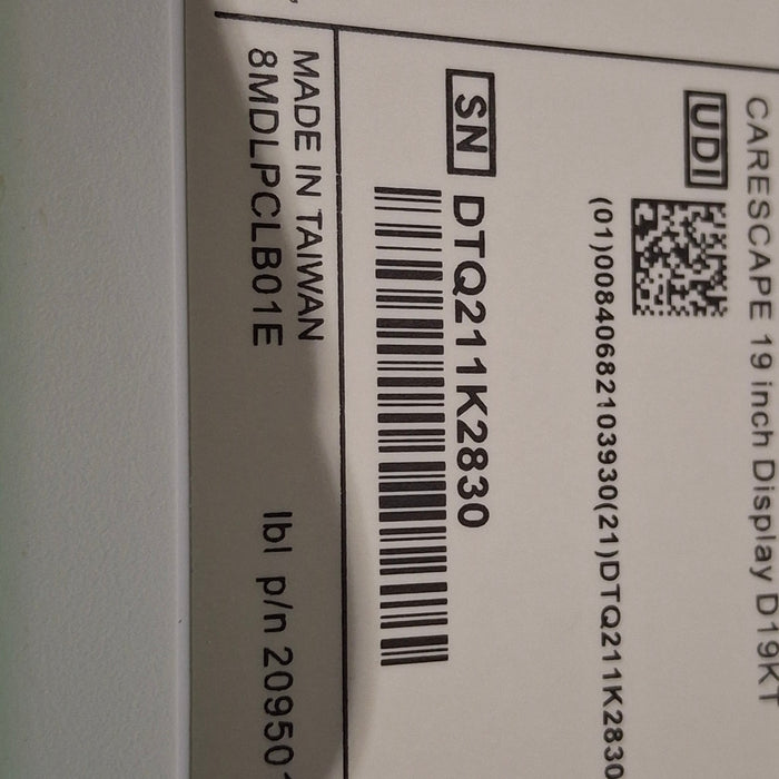 GE Healthcare D19KT Display