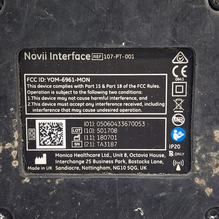 Monica Healthcare Limited 107-PT-001 Fetal Monitor