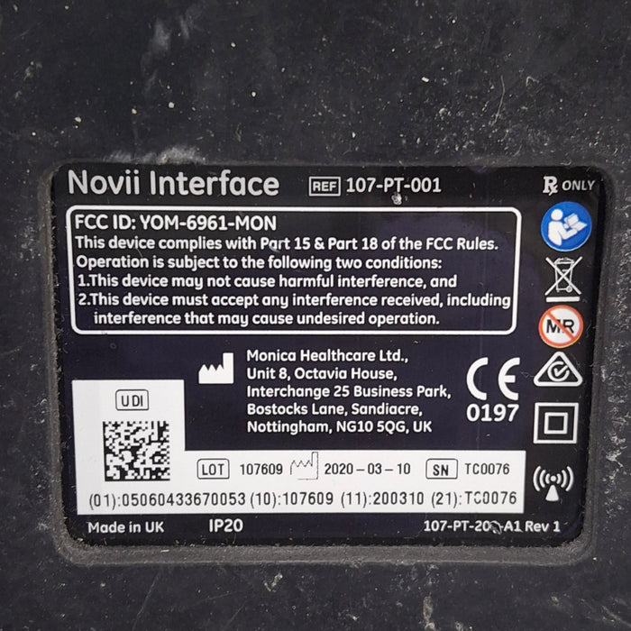 Monica Healthcare Limited 107-PT-001 Fetal Monitor