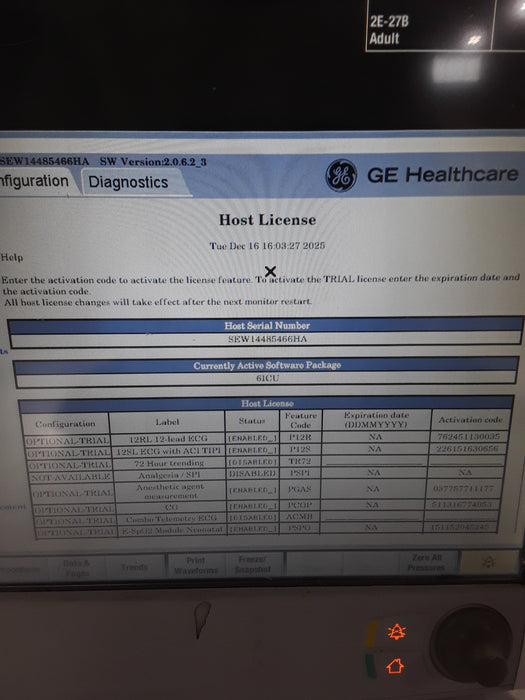GE Healthcare Carescape B650 Patient Monitor