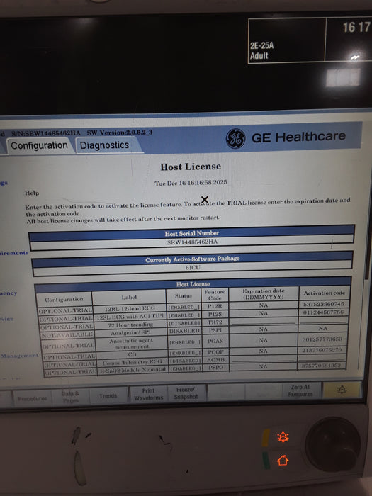 GE Healthcare Carescape B650 Patient Monitor