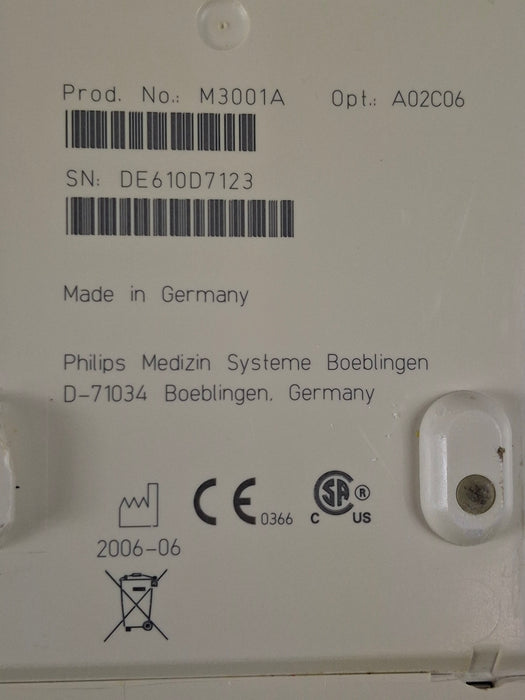 Philips M3001A-A02C06 OxiMax SpO2, NIBP, ECG, Temp, IBP MMS Module