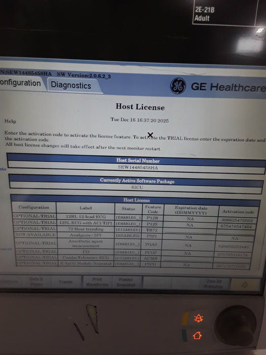 GE Healthcare Carescape B650 Patient Monitor