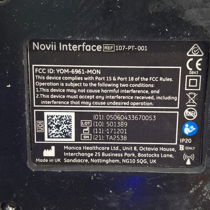 Monica Healthcare Limited 107-PT-001 Fetal Monitor