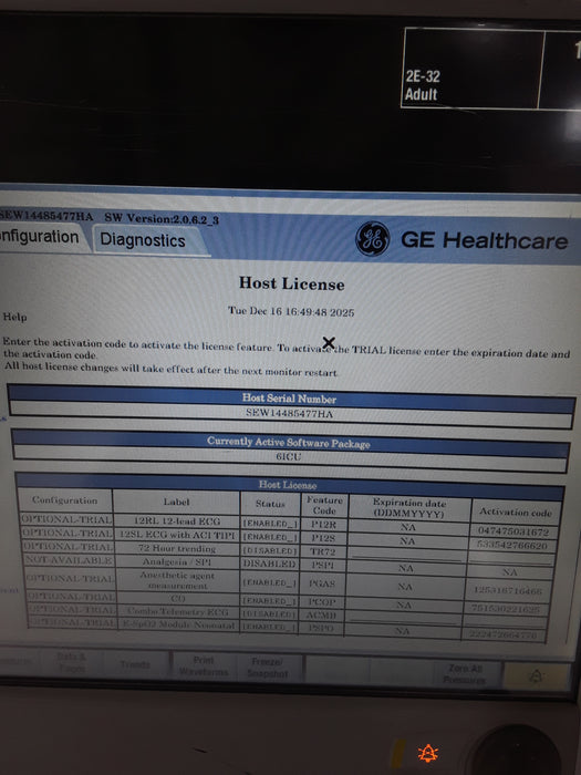 GE Healthcare Carescape B650 Patient Monitor