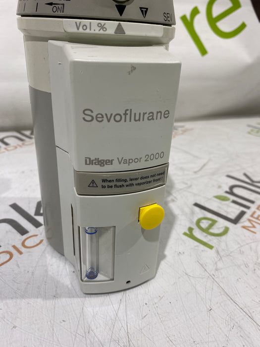 Draeger Medical Vapor 2000 Sevoflurane Vaporizer