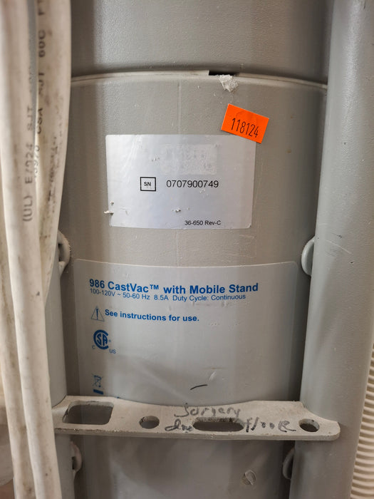Stryker Castvac 986 Cast Removal Vacuum
