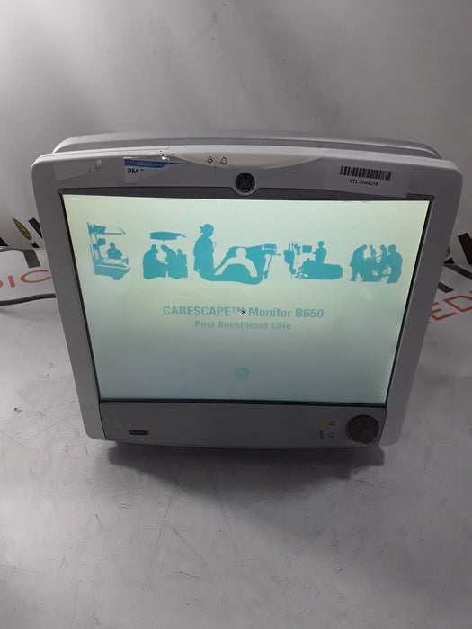 GE Healthcare Carescape B650 Post Anesthesia Care Patient Monitor