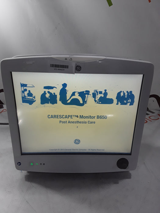 GE Healthcare Carescape B650 Post Anesthesia Care Patient Monitor