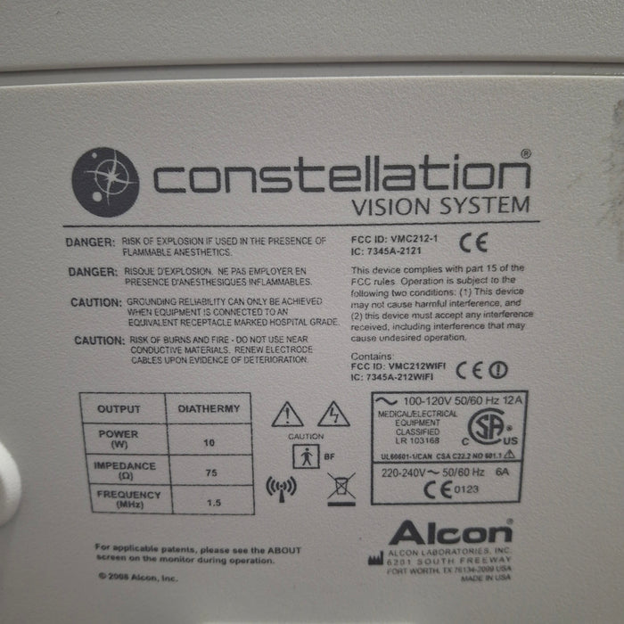 Alcon Laboratories Inc Constellation Phacoemulsifier