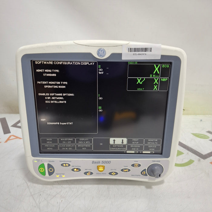 GE Healthcare Dash 5000 - Masimo SpO2 Patient Monitor