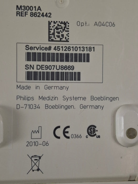 Philips M3001A-A04C06 OxiMax SpO2, NIBP, ECG, Temp, IBP MMS Module